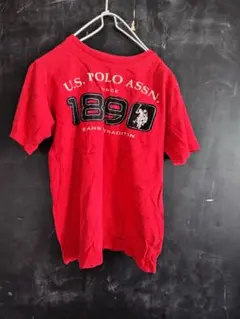 U.S. POLO ASSN. 赤 Tシャツ 1890