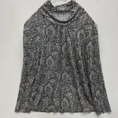 leilian レリアン　美品　ペイズリー柄 長袖トップス　y24