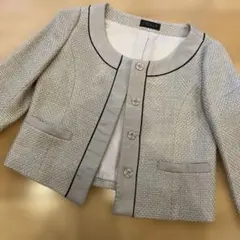 WORLD ワールド　CROLLA 38 ノーカラージャケット　未使用　試着のサムネイル