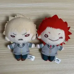 ヒロアカ 爆豪勝己＆切島鋭児郎(制服) にとたん ボールチェーン付ぬいぐるみ