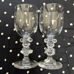 ミッキー ミニー ワイングラス 2個セット