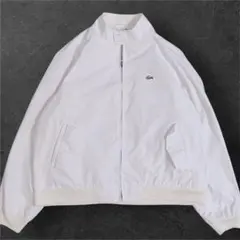 80s XL ラコステ IZOD スイングトップ ハリントンジャケット 白のサムネイル
