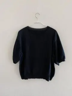 ARTS&SCIENCE コットン 半袖ニット 黒 1のサムネイル