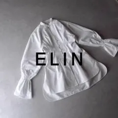 美品 ELIN 3,8万円 ステュディオス別注 ウエストタックブラウス エリンのサムネイル