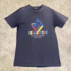 00's vintage　Tシャツ　ネイビー　アーカイブ グランジ y2k