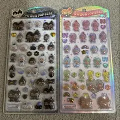 うるちゅるポップシール　モンチッチ　2点セット