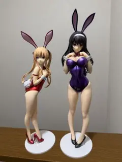 フリーイング 生足バニーVer. バニーガールフィギュア　2体セット(箱無し)