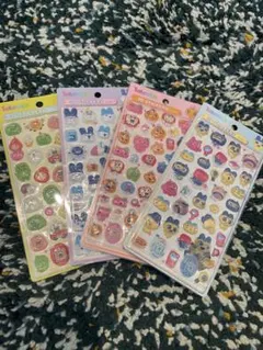 硬いシール　3Dキャラクターシールセット 4枚