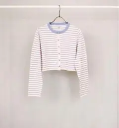 TINA：JOJUN オーガニックコットン ボーダーカーディガン