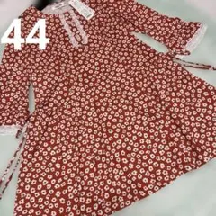 スーパービューティー☆44☆新品タグ付き小花プリントの丈長めのチュニックのサムネイル