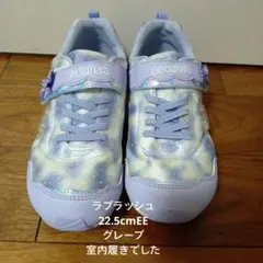 ムーンスター　ラブラッシュ　22.5cm　2E　グレープ　LV1148 匿名配送