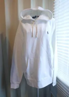 POLO RALPH LAUREN　フード付きパーカー　ホワイト