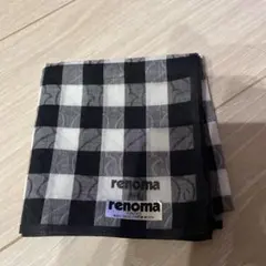 renoma PARIS ハンカチ チェック柄 綿100%のサムネイル