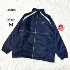 アシックス ウィンドブレーカー 80s 90s ヴィンテージ メンズ 青 M