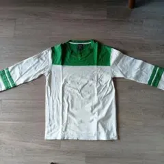 SLAPSHOT 長袖カットソー M ホワイト/グリーン