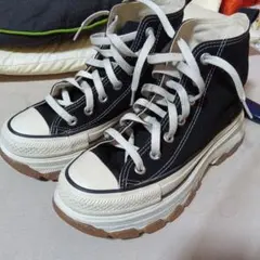 CONVERSE ALL STAR ブラック ハイカット厚底スニーカー