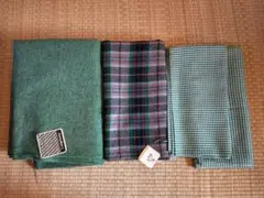 Longchamp 銀座マギー 生地 グリーン系 チェック柄 千鳥柄