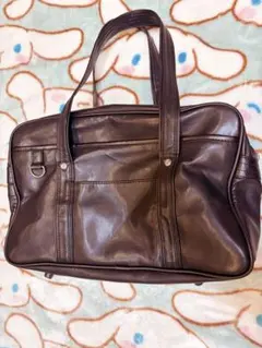 スクールバック スクバ ブラック 合成皮革