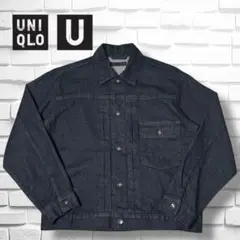 極美品 UNIQLO 1st ユニクロ ファースト 濃紺 デニム ジャケット