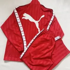 PUMA プーマ　ジャージ 上下セット レッドy2k 古着のサムネイル