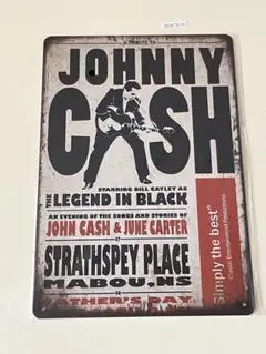 レトロ看板 JOHNNY CASH ブリキ看板