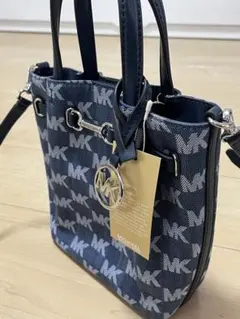 マイケルコースMichael Kors MKロゴ ネイビーショルダーバッグ