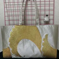 バッグ　ヘアゴム　リメイク　帯のサムネイル