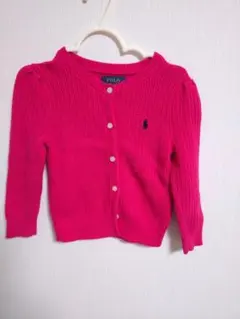 POLO RALPH LAUREN ピンク カーディガン 2/2T