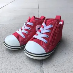 ベビー コンバースオールスター ジップ 赤 13.0cm