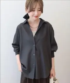 AMERICAN HOLIC 長袖シャツ L ダークグレー
