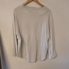ライトグレー 七分袖カットソー
