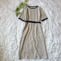 a.v.v ロングワンピース (XL) Aライン イトキン アイボリー 可愛い