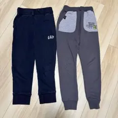GAP カジュアルパンツ ネイビー グレー 2点セット 120/130