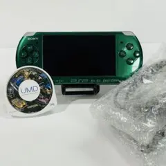 【極美品‼︎】SONY PSP-3000 スピリティッドグリーン 充電器 モンハン