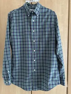 L.L.Bean チェックシャツ S グリーン USA定番 長袖