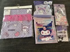 未使用☆サンリオ☆クロミちゃん☆ポーチ 紫色 リボン付き セット