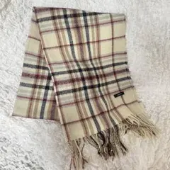 コムサイズム COMME CA ISM マフラー 白チェック