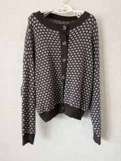 【クラシカルエルフ】 長袖ニットカーディガン ブラウン系