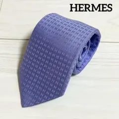 HERMES ネクタイ ファソネ ブルー 青色 総柄 H柄 刺繍 - メルカリ