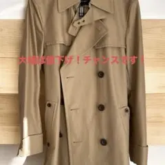 美品✨バーバリーブラックレーベル　トレンチコート　ダブル　ノバチェック　ベルトM