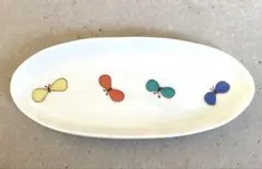 九谷焼 ハレクタニ チョウのデザイン皿