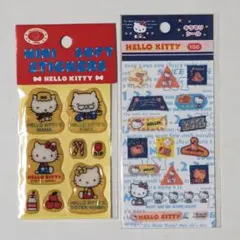 ハローキティ ファミリー ぷくぷく ミニソフトシールとキラモリシール 未使用品