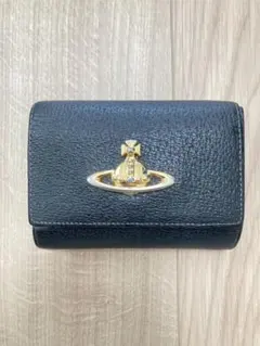 Vivienne Westwood ブラック三つ折り財布　ヴィンテージ