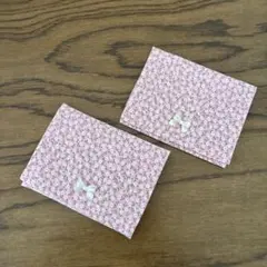 ポケットティッシュケース　花柄ピンク　ハンドメイド