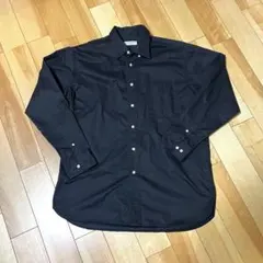 MADISON WALKER COLLECTION ブラック長袖オーバーシャツ