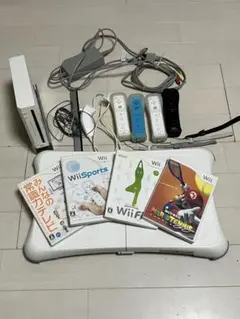 ゆ*ン様 Nintendo Wii 本体 ソフト4本 バランスボードセット