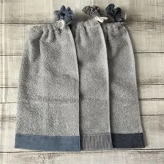 おりこうタオル おりこうエプロン ブルーグレー 一重 3枚セット