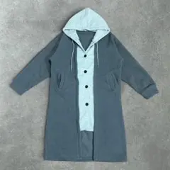 90s vintage フーデッドコート　ロング丈　アメカジ　シティーボーイ
