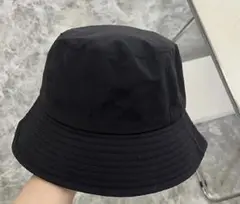ブラック バケットハットaq