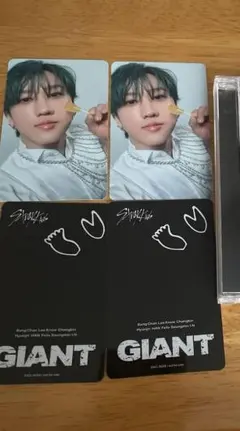 stray kids スキズ　GIANT チャンビンセット　トレカ4枚
